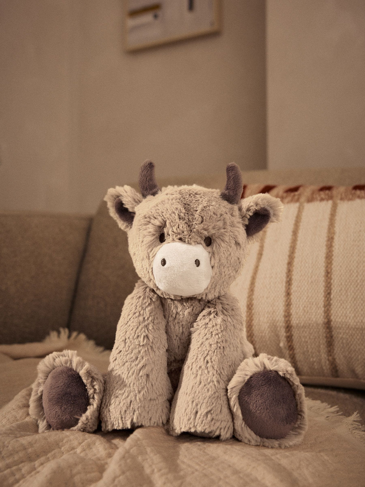 Hamish brown Highland cow plush toy 21cm, UK version
