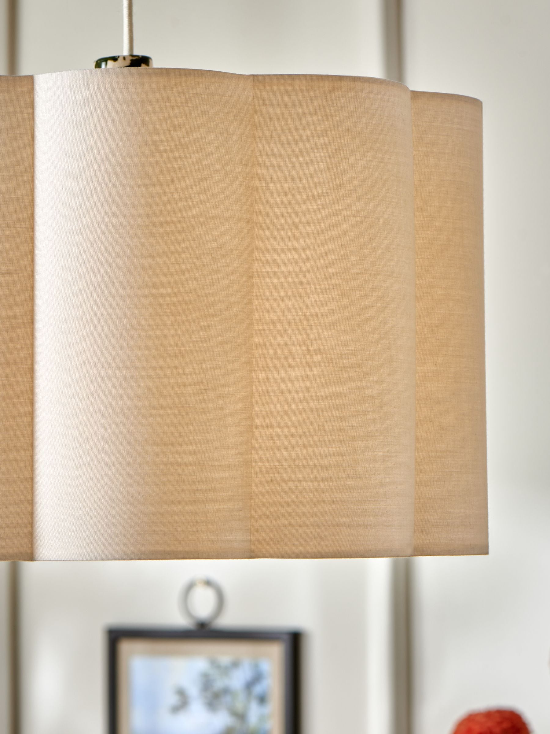 Nina Campbell Green Chester pendant light, imported from the UK