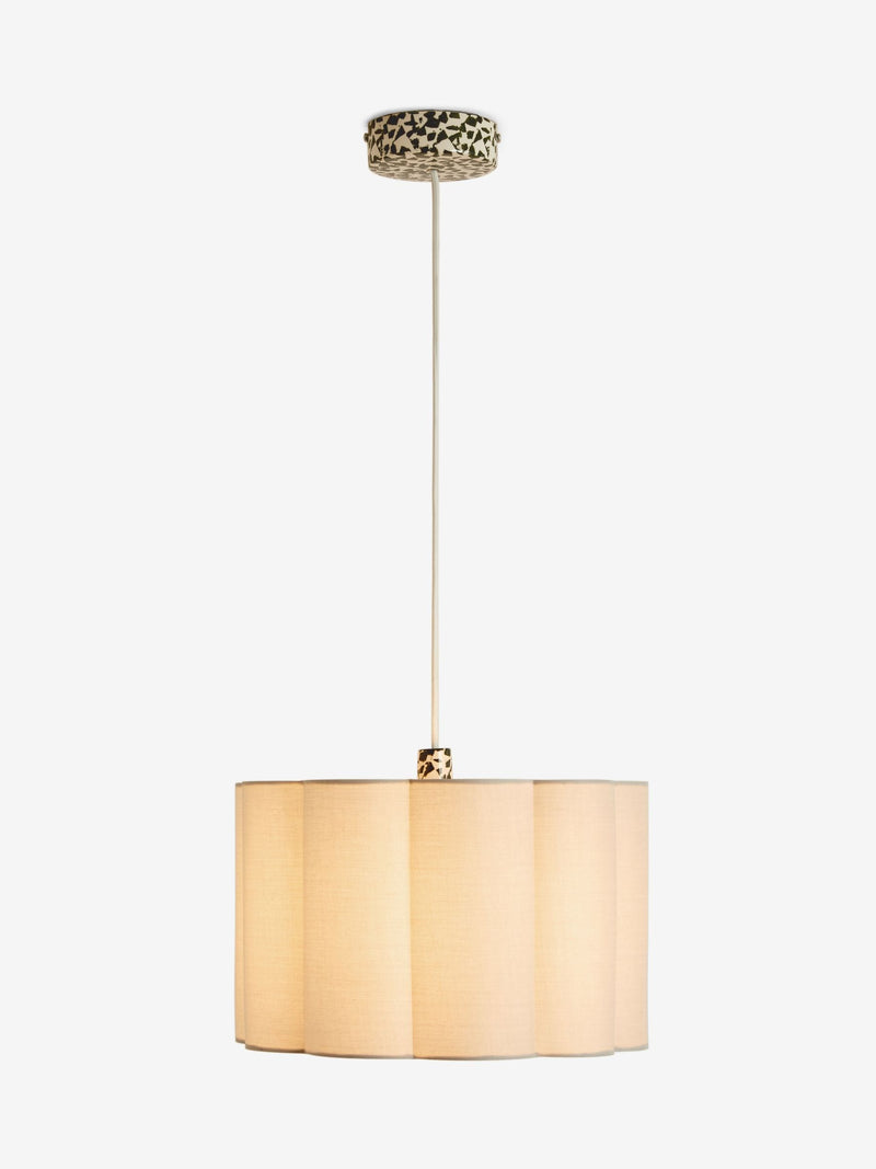 Nina Campbell Green Chester pendant light, imported from the UK