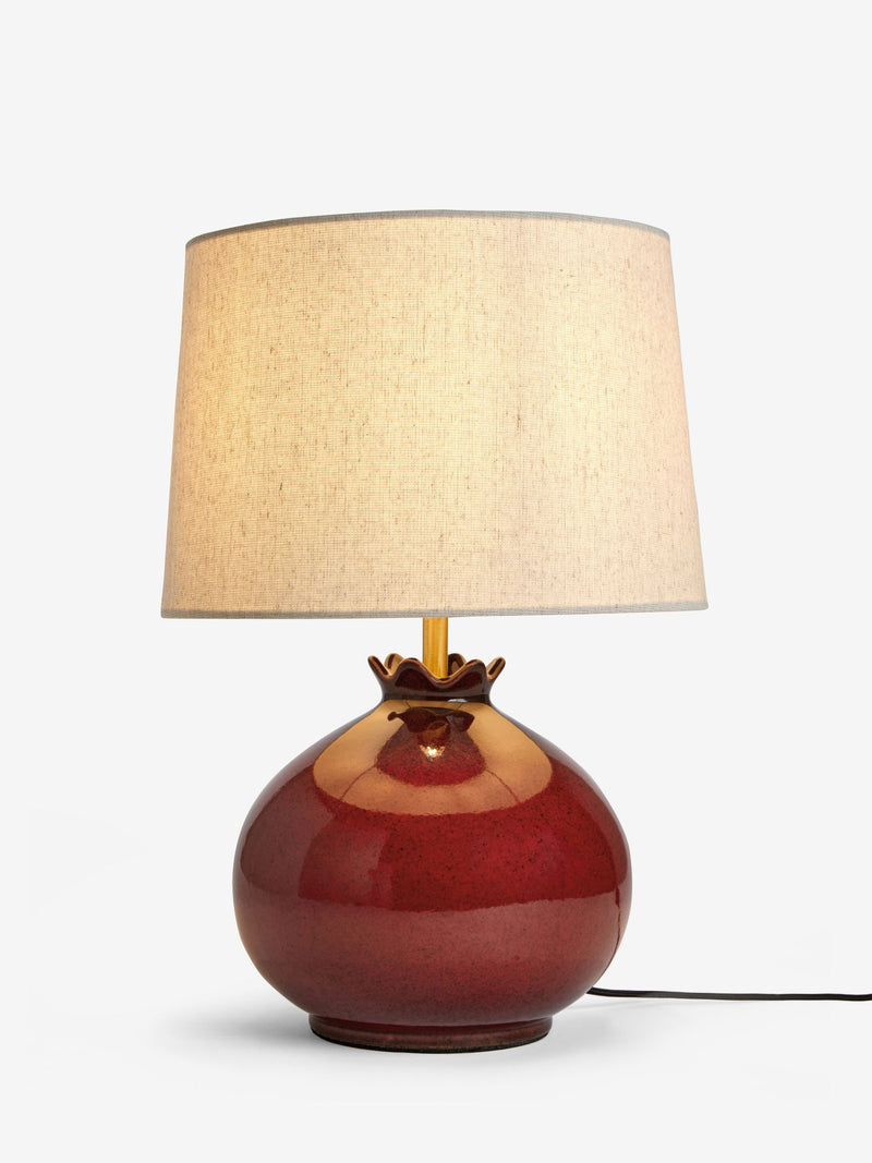 Nina Campbell red Melograno table lamp 39.6cm (British brand)