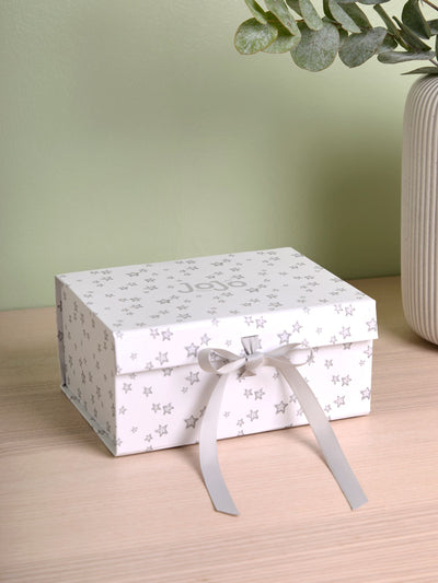 Next JoJo Maman Bébé Grey Star Small Gift Box- Buy online at McGrocer