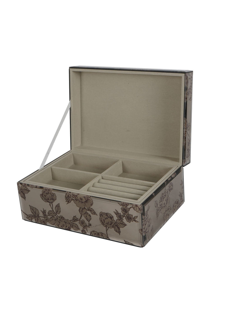 Laura Ashley Pollington Roses mirrored printed jewellery box, UK version