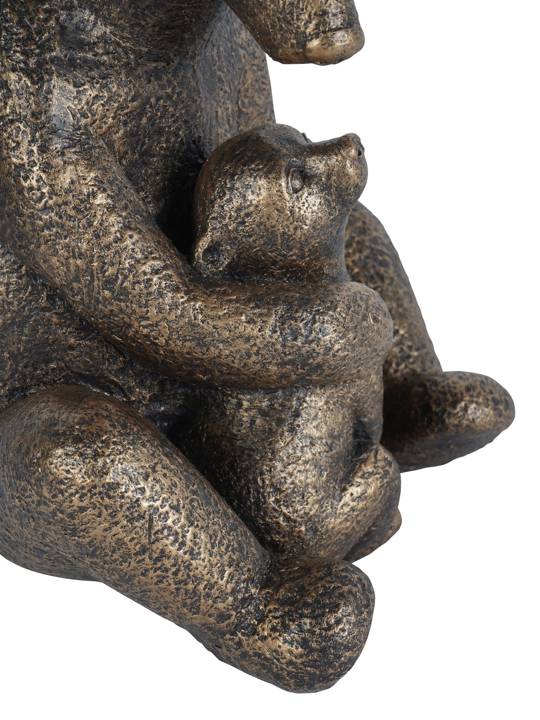 Laura Ashley bronze bear with cub ornament 22.5cm high, UK version