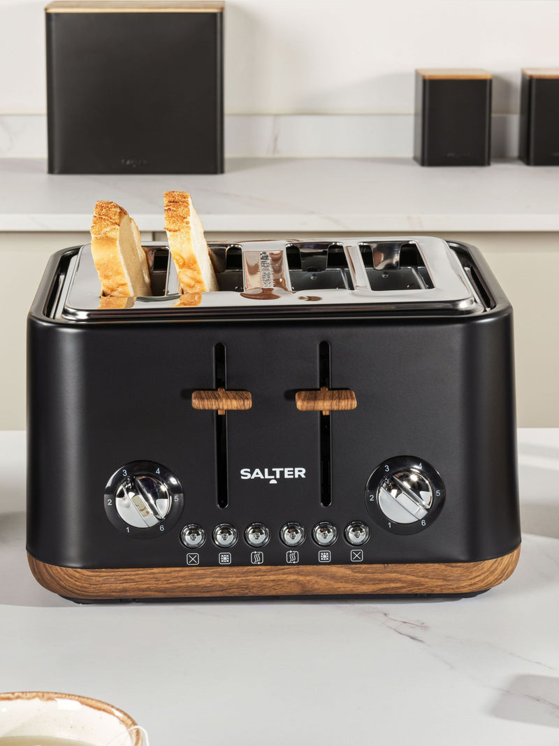 Salter Black Toronto 4 slice toaster (British brand)