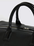 MOSS black grained leather holdall, imported from the UK