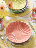Set of 4 Pastel Flower Pasta Bowls