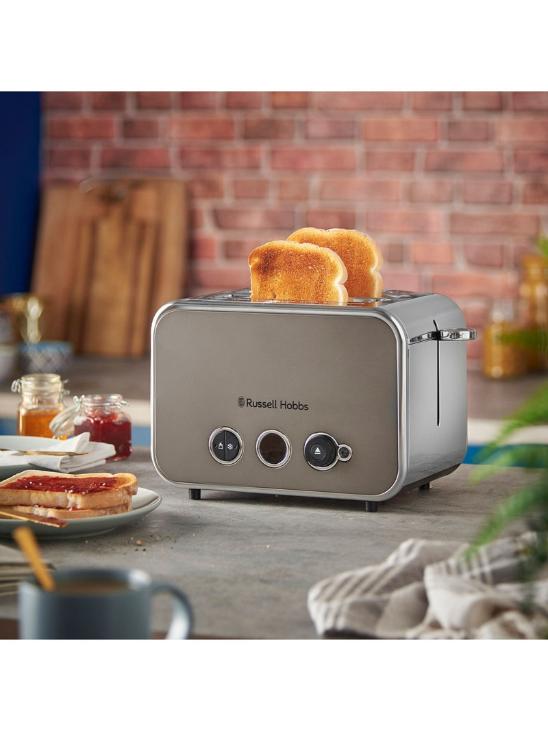 2-Slice Toaster with Longer Slots and Illuminated Countdown Timer