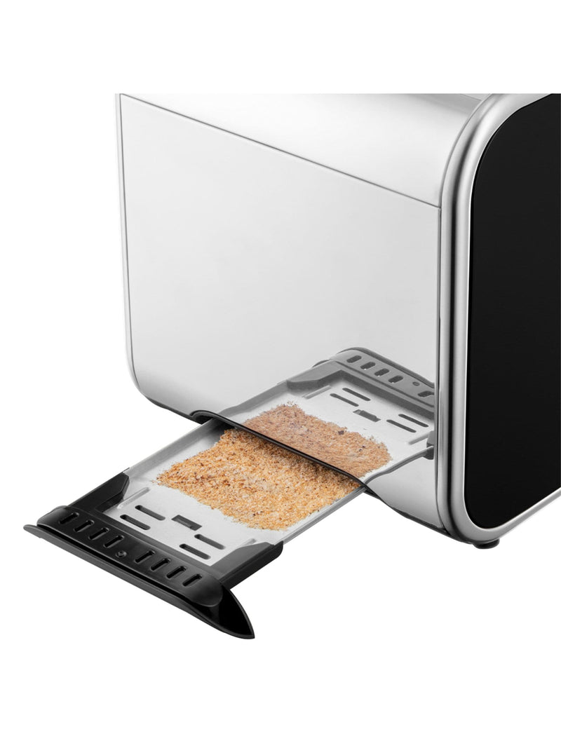 2-Slice Toaster with Longer Slots and Illuminated Countdown Timer
