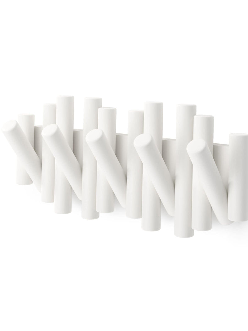 Umbra White Picket Rail Wall Hook for entryway, imported from the UK
