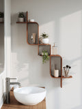 Umbra Montage Shelf Light Walnut, imported from the UK
