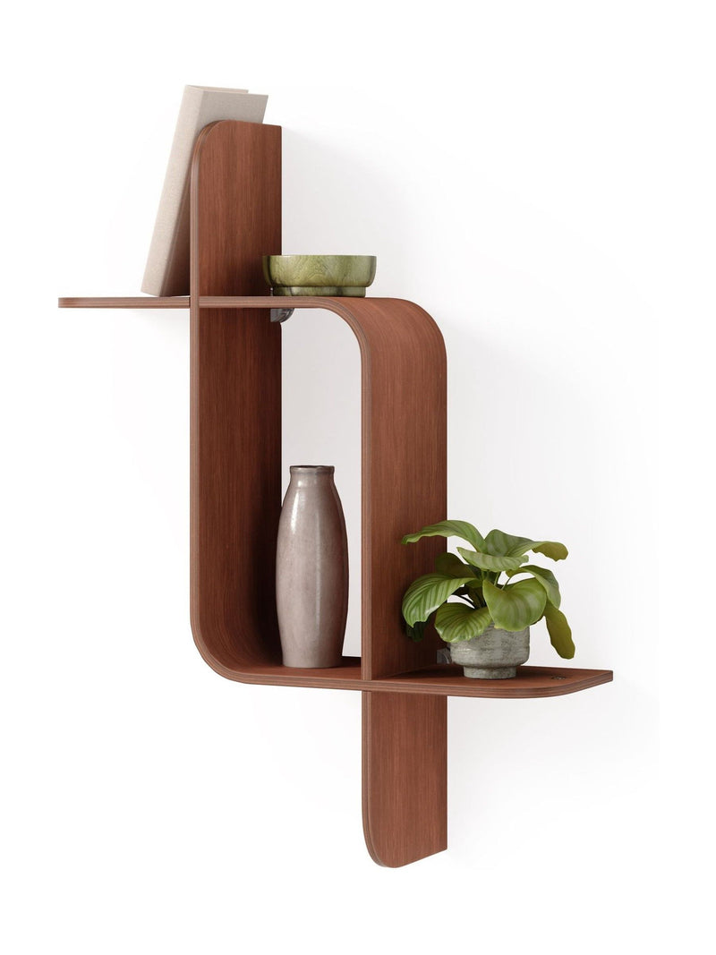 Umbra Montage Shelf Light Walnut, imported from the UK