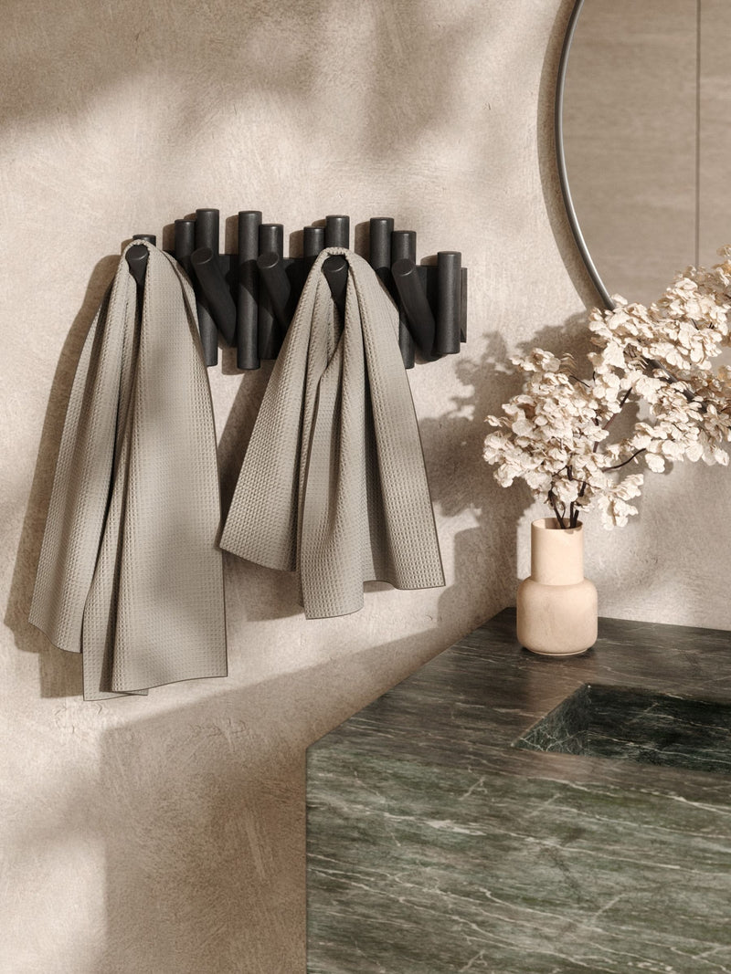 Umbra Black Picket Rail Wall Hook (British brand) for coats and bags