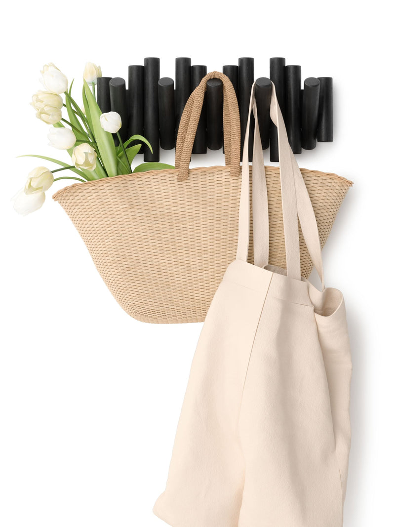 Umbra Black Picket Rail Wall Hook (British brand) for coats and bags