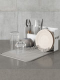 Umbra white grey sling folding dishrack, imported from the UK