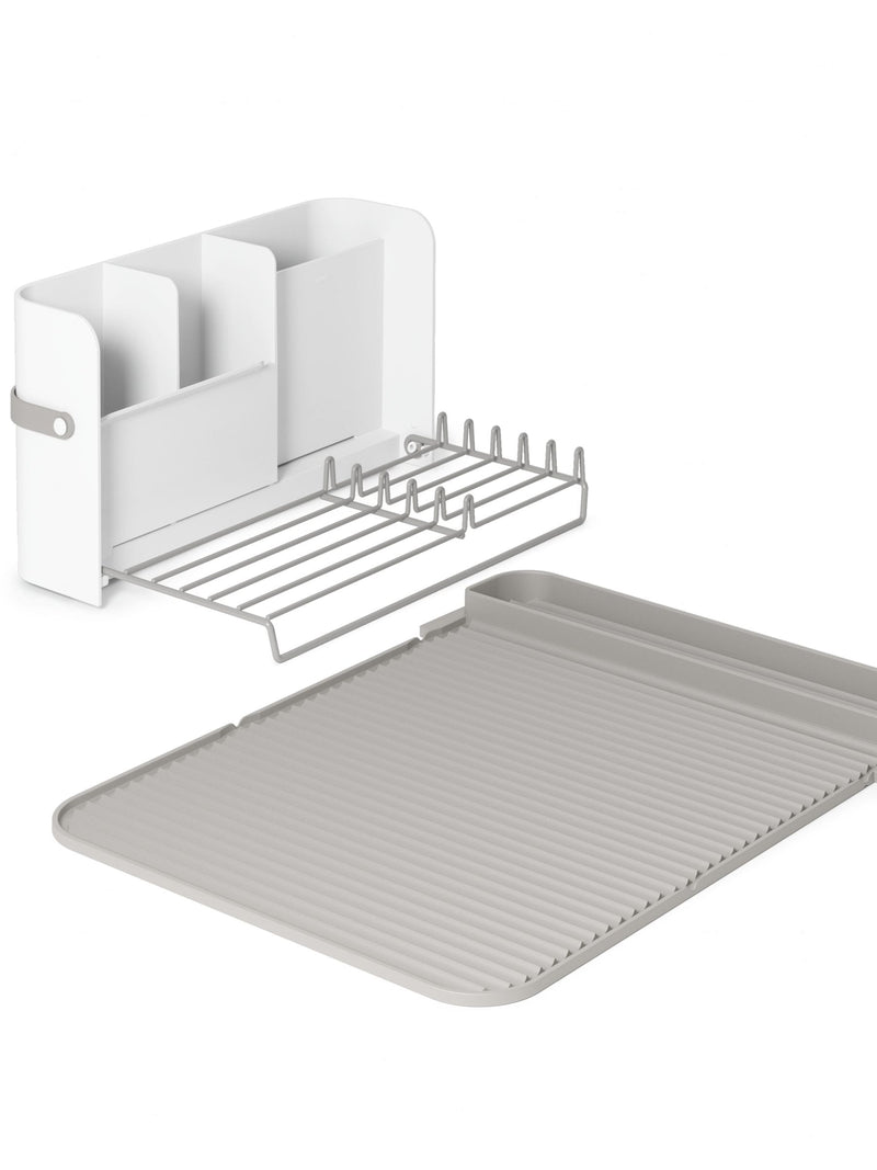 Umbra white grey sling folding dishrack, imported from the UK