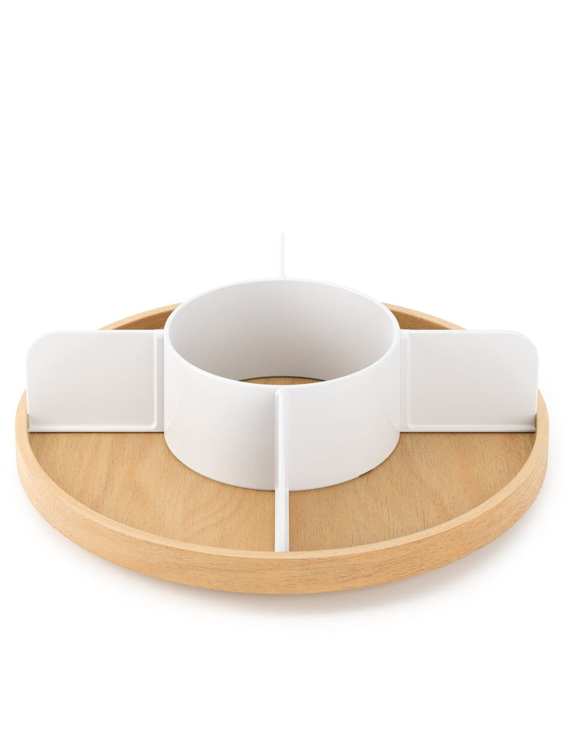 Umbra White Natural Bellwodd Lazy Susan 30cm (British brand)