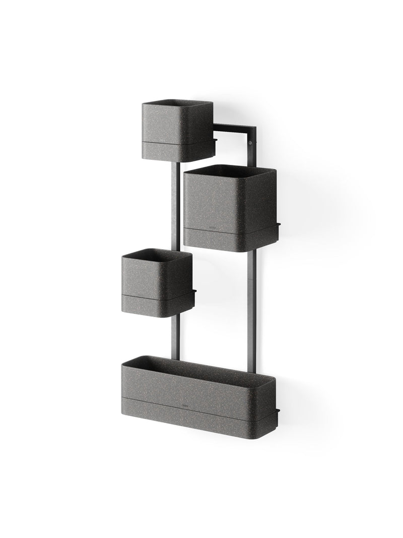 Umbra Cubiko black wall planter 70cm, UK version