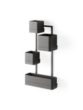 Umbra Cubiko black wall planter 70cm, UK version