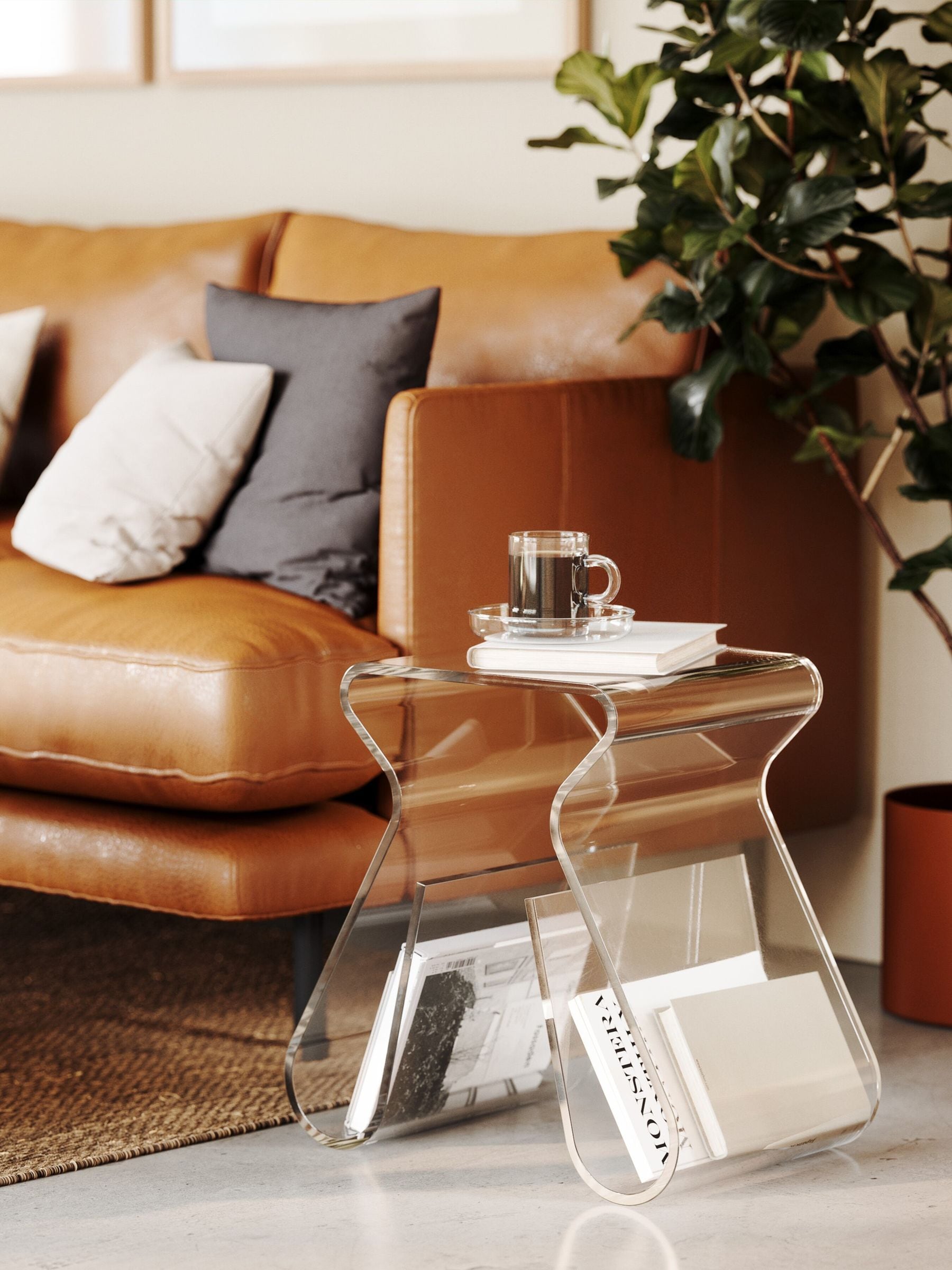 Umbra Clear Magino Acrylic Stool (British brand)