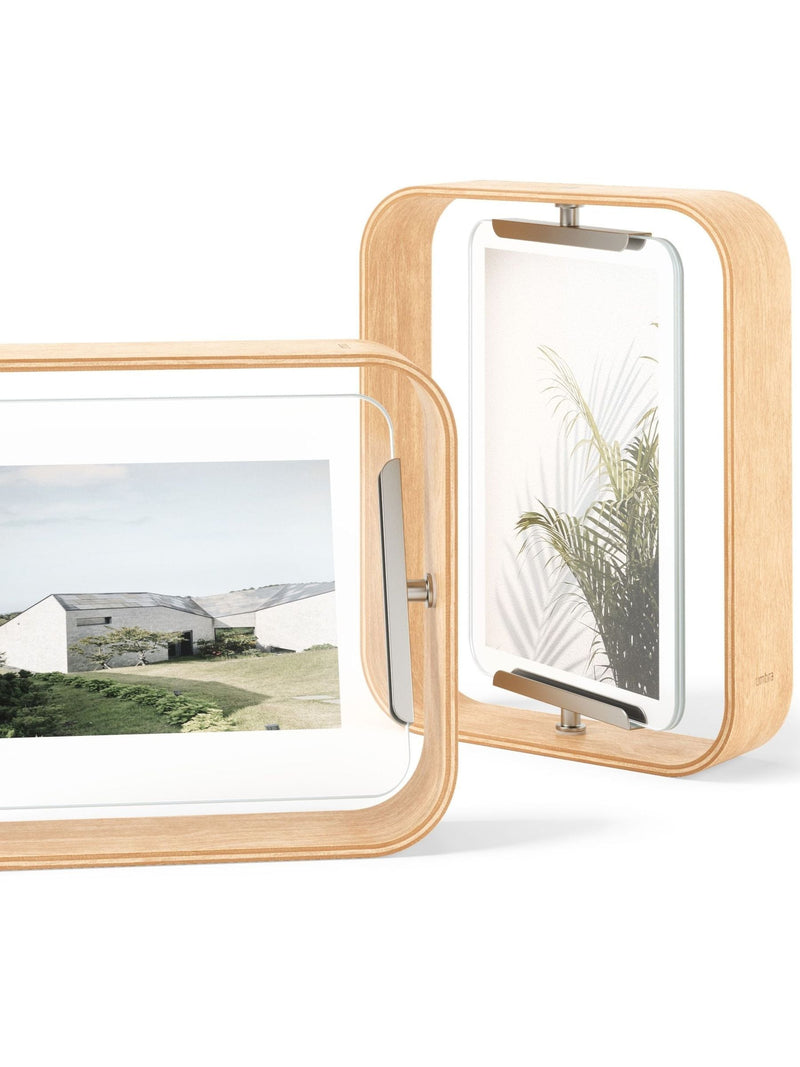 Umbra desk photo frame Natural Bellwood 24cm - British product