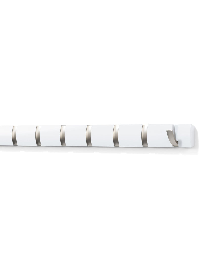 Umbra Flip 8 white coat hook with 8 hooks, imported from the UK