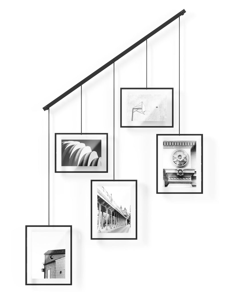 Umbra Black Exhibit 5 Opening Wall Hanging Photo Frame 79cm x 70cm x 3cm (British brand)