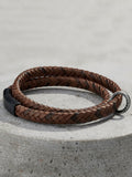 Posh Totty Designs Personalised Brown Message Bracelet, imported from the UK