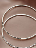Posh Totty Designs Personalised Message Bangle, imported from the UK