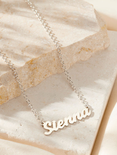 Next Posh Totty Designs Personalised Name Necklace Sterling Silver Necklace- Buy online at McGrocer