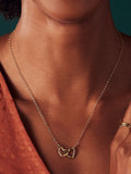 Posh Totty Designs Personalised Double Heart Names Necklace (British brand)