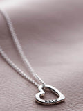 Posh Totty Designs personalised mini love heart necklace, imported from the UK