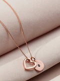 Posh Totty Designs 9ct gold heart necklace with tag, imported from the UK