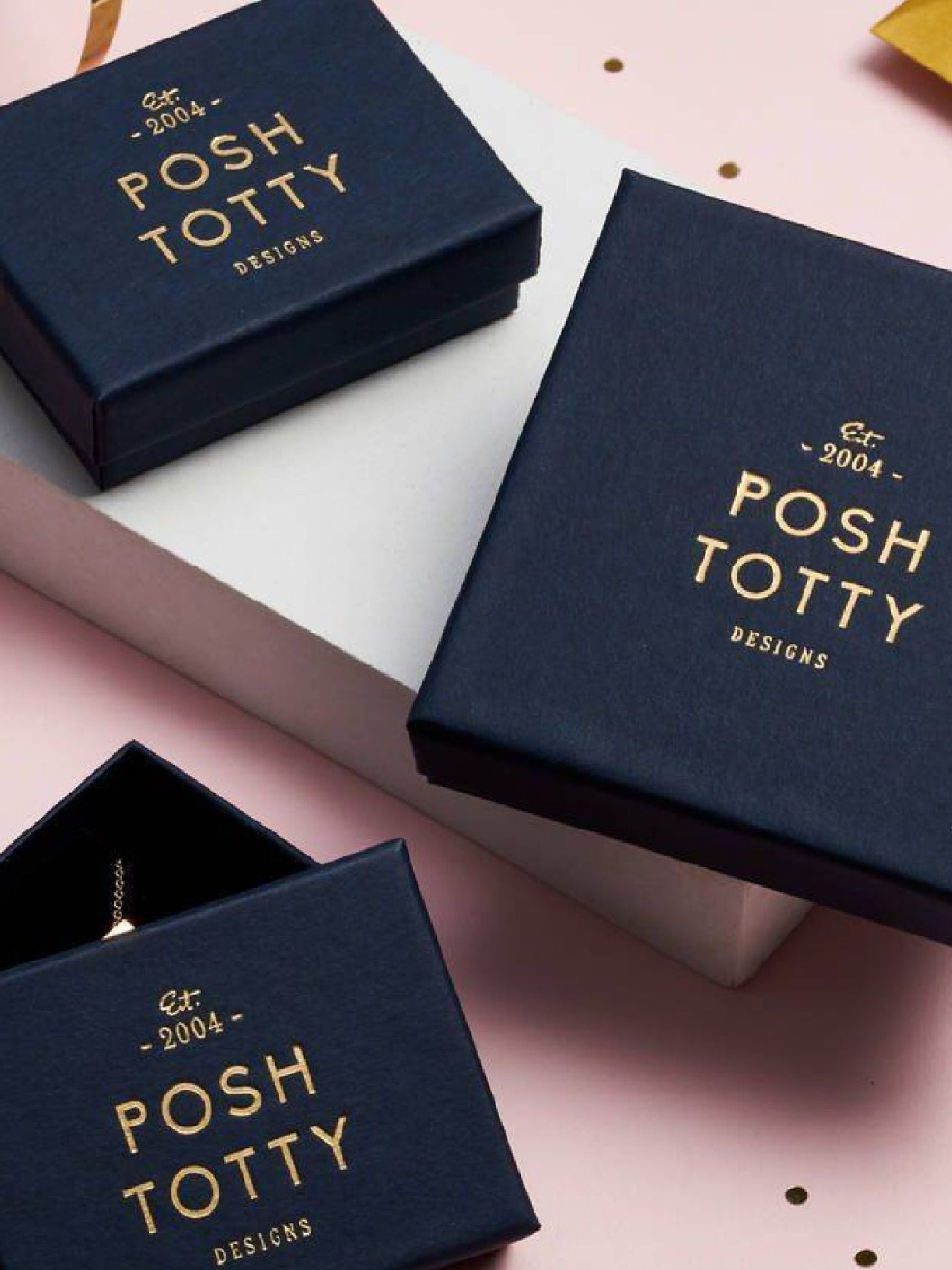 Posh Totty Designs personalised signet ring with monogram, imported from the UK