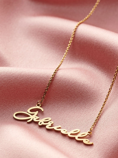 Next Posh Totty Designs Personalised Script Name Sterling Silver Necklace 18 Inch- Buy online at McGrocer