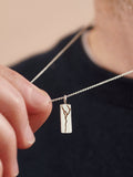 Posh Totty Designs Kintsugi tag necklace with 20 chain, imported from the UK