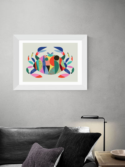 Next East End Prints White Crab Framed Art Print- Buy online at McGrocer