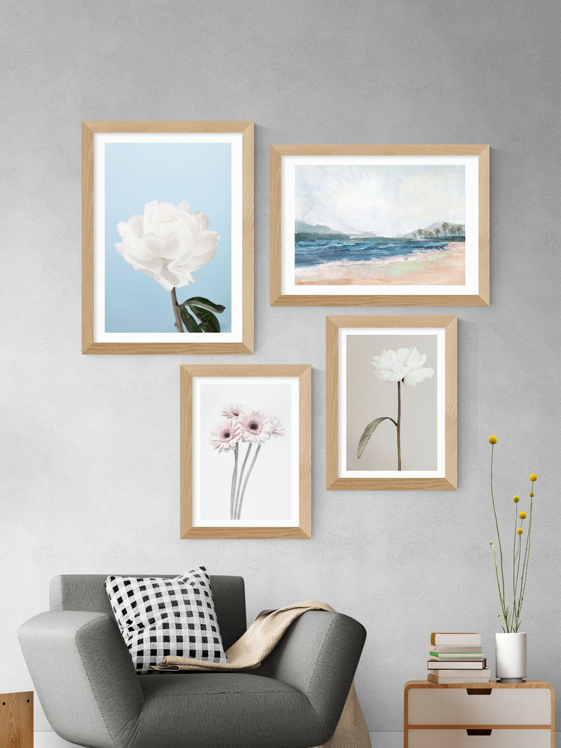 East End Prints Oak Peony II framed art print, UK version