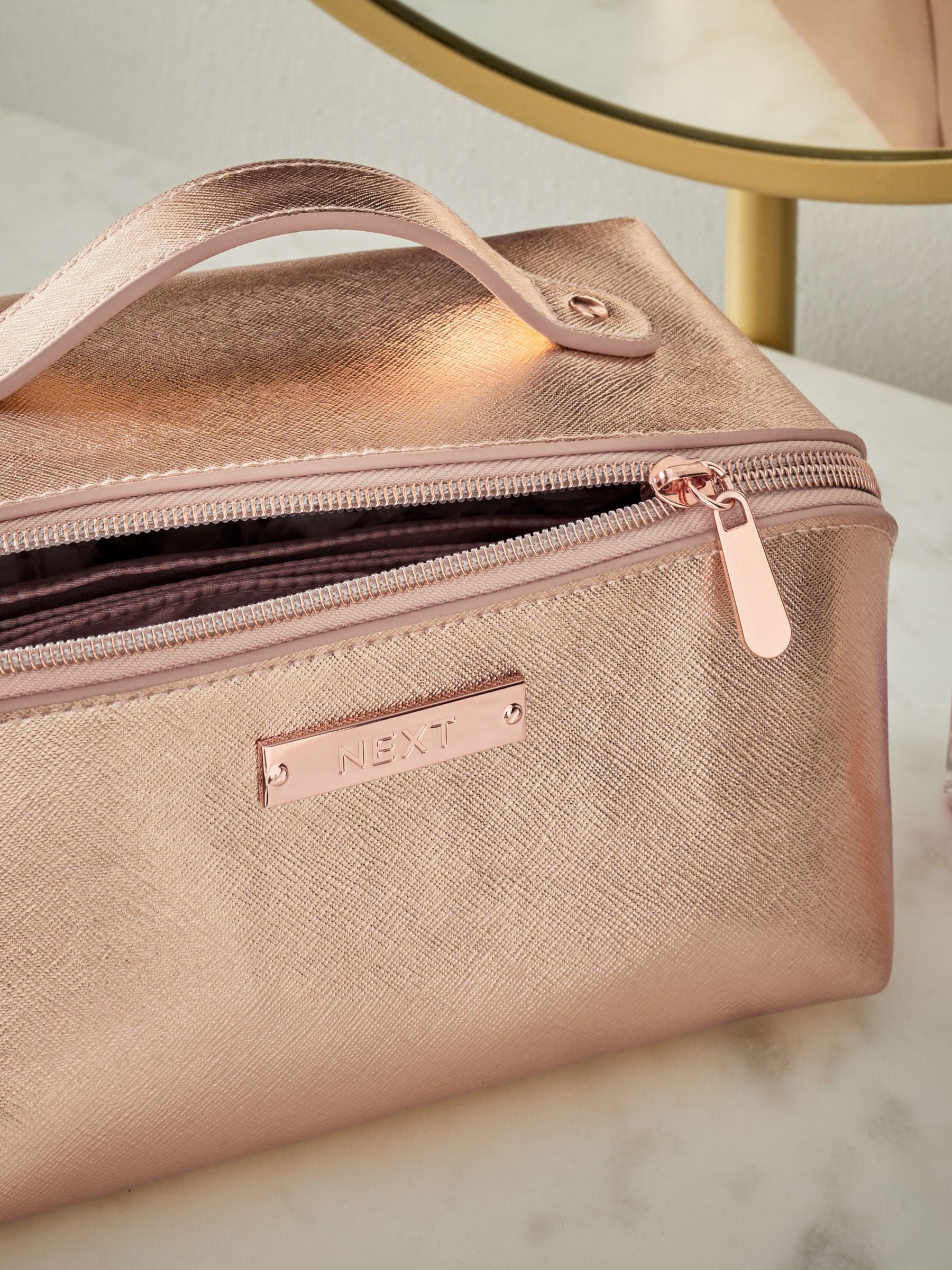 Fold out multi section makeup bag - British product