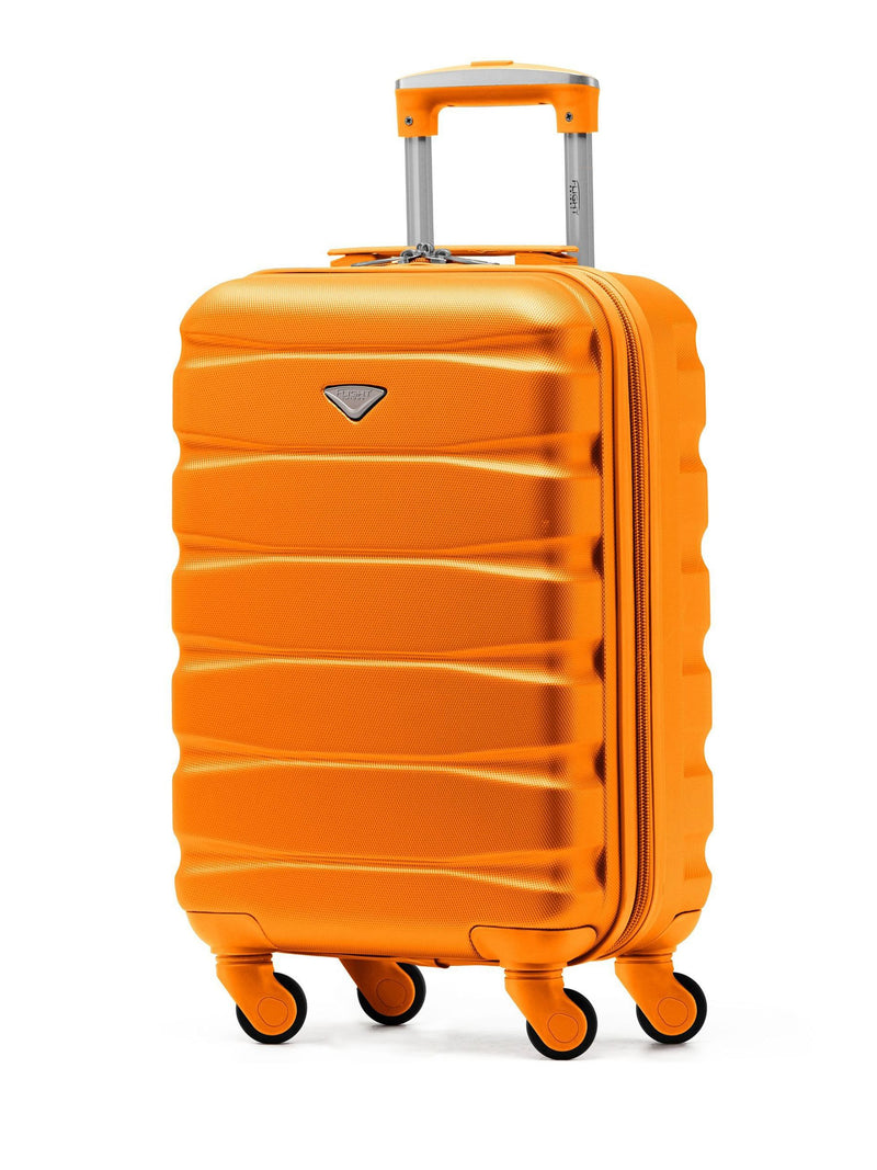 Flight Knight orange ABS cabin suitcase 55cm - British product