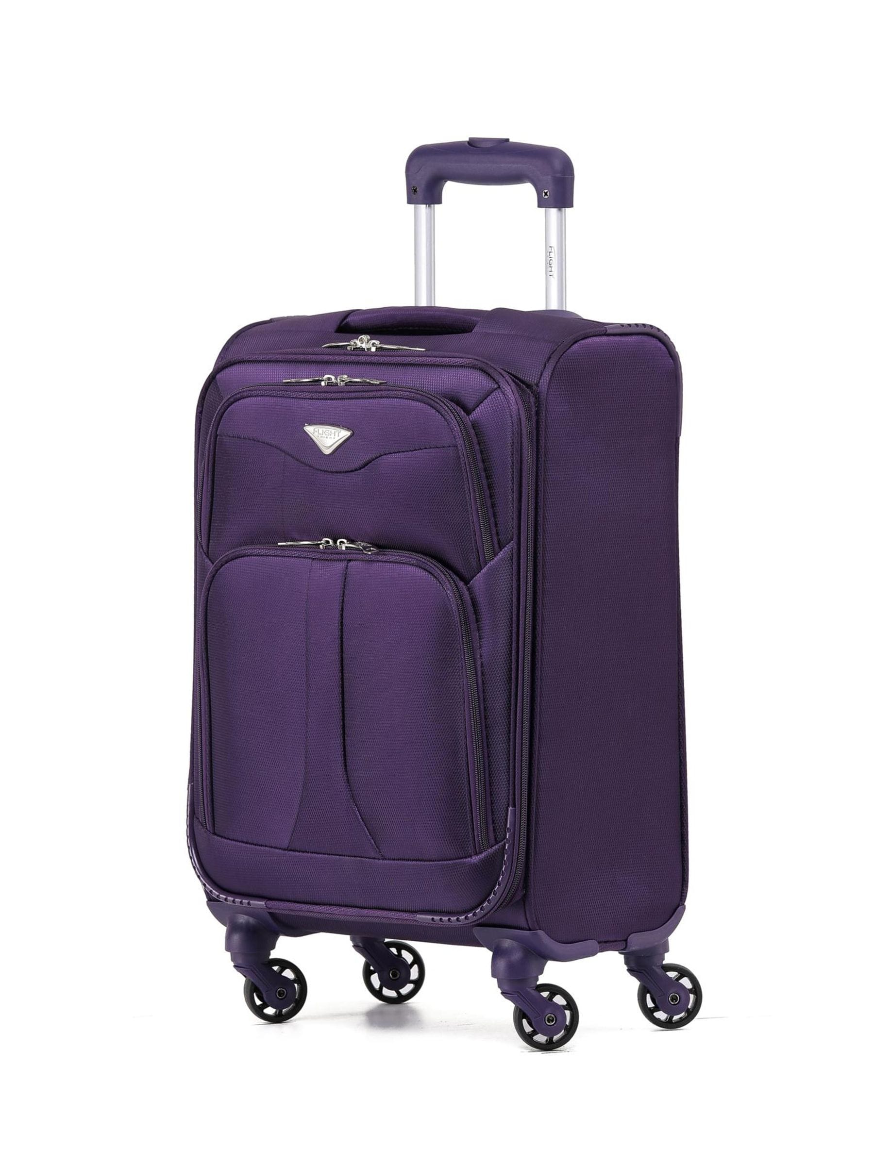 Flight Knight purple soft case cabin suitcase, UK version