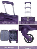 Flight Knight purple soft case cabin suitcase, UK version