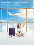 Flight Knight purple soft case cabin suitcase, UK version