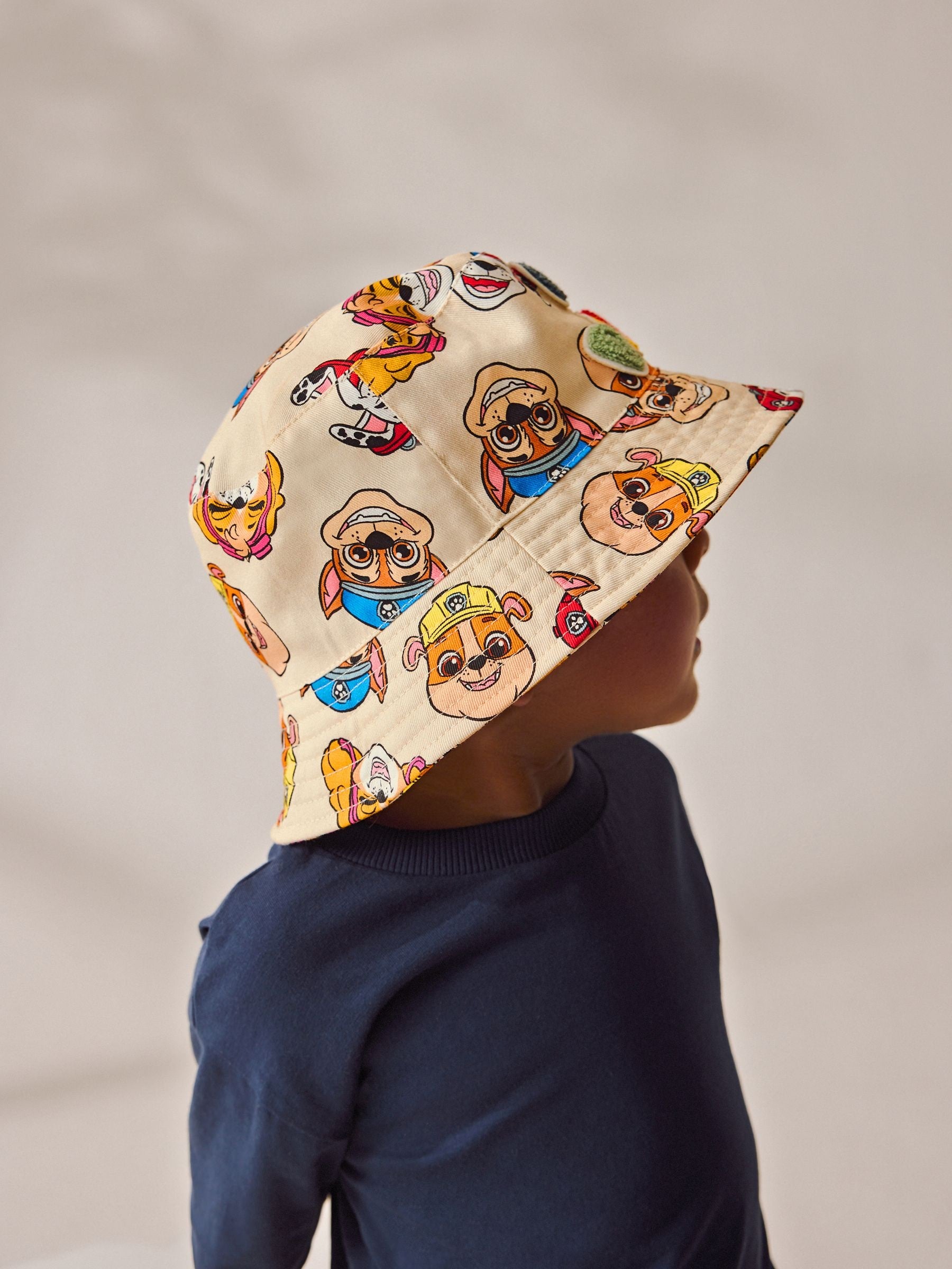 Paw Patrol cream bucket hat children 1-10 years, imported from the UK