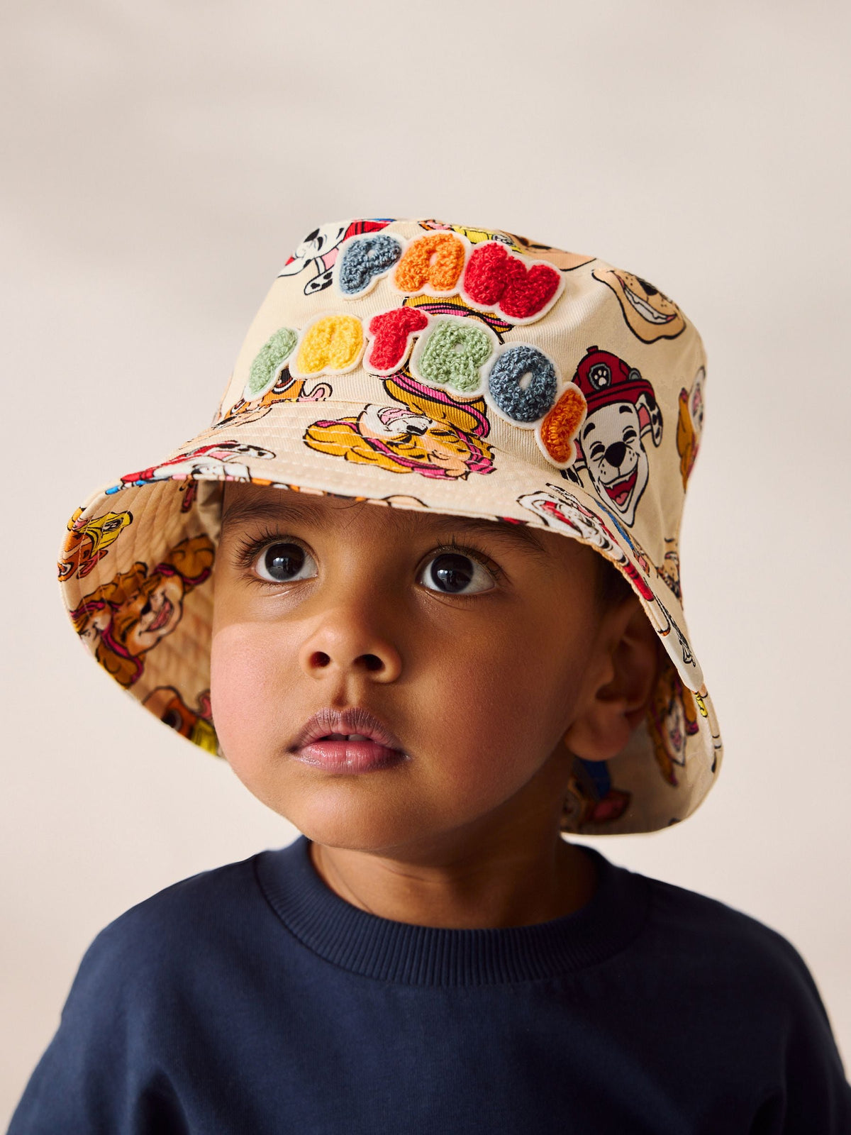 Paw Patrol cream bucket hat children 1-10 years, imported from the UK