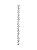 The Diamond Store diamond and silver twist bracelet with 0.19ct diamonds (British brand)