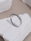 The Diamond Store Lab Diamond Half Eternity Wave Ring 0.05ct 925 Silver (British brand)