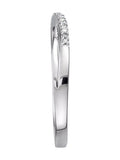 The Diamond Store Lab Diamond Half Eternity Wave Ring 0.05ct 925 Silver (British brand)