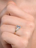 The Diamond Store gold tone 0.94CT topaz and diamond 9K yellow ring (British brand)