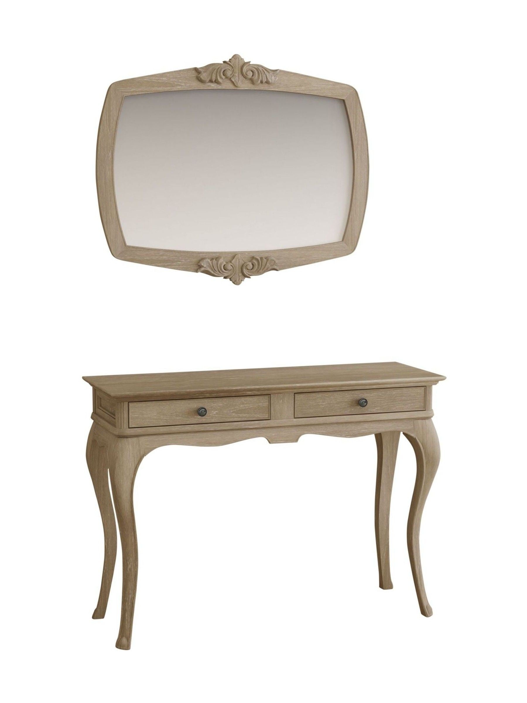 Willis & Gambier Oak Camille wall wooden mirror 75cm x 95cm (British brand)