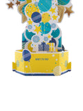 Hallmark 3D pop-up birthday card with celebration banner, UK version